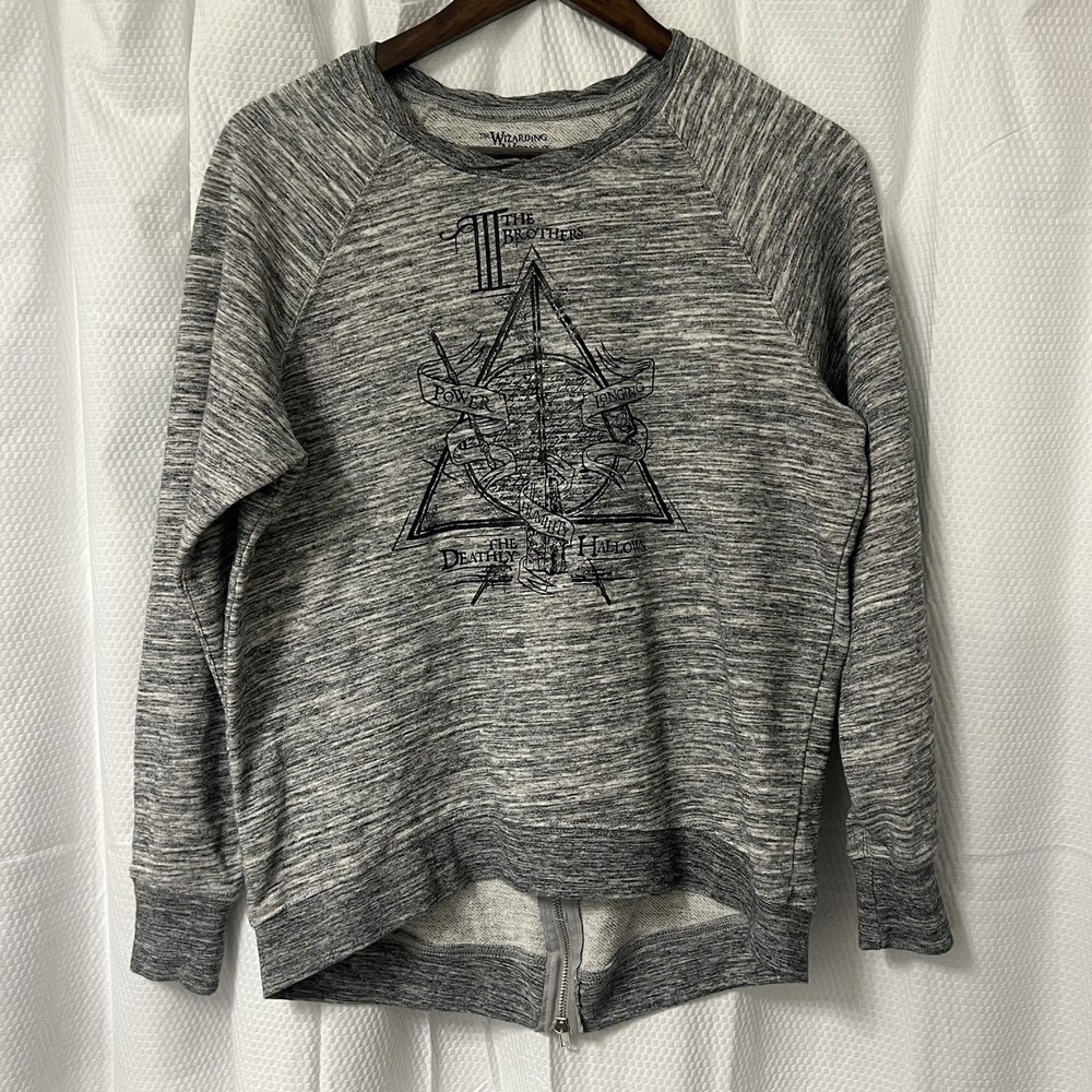 Wizarding World Harry Potter Universal Studios Sweatshirt Deathly Hallows Medium